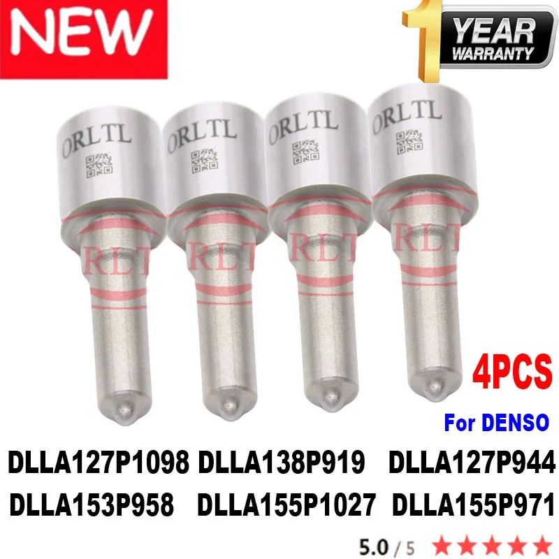 

4PC DLLA153P958 DLLA127P1098 DLLA138P919 DLLA155P1027 DLLA155P971 DLLA127P944 for DENSO Diesel Commmon Rail Fuel Injector Nozzle