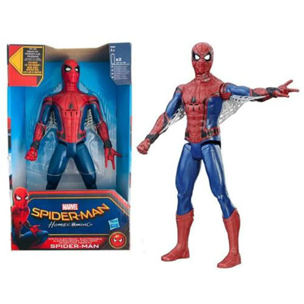 

Marvel Spiderman Anime Action Figures Super Hero Figurine Sound Model Toys Dolls Collection Avengers Child Gifts Action Figure
