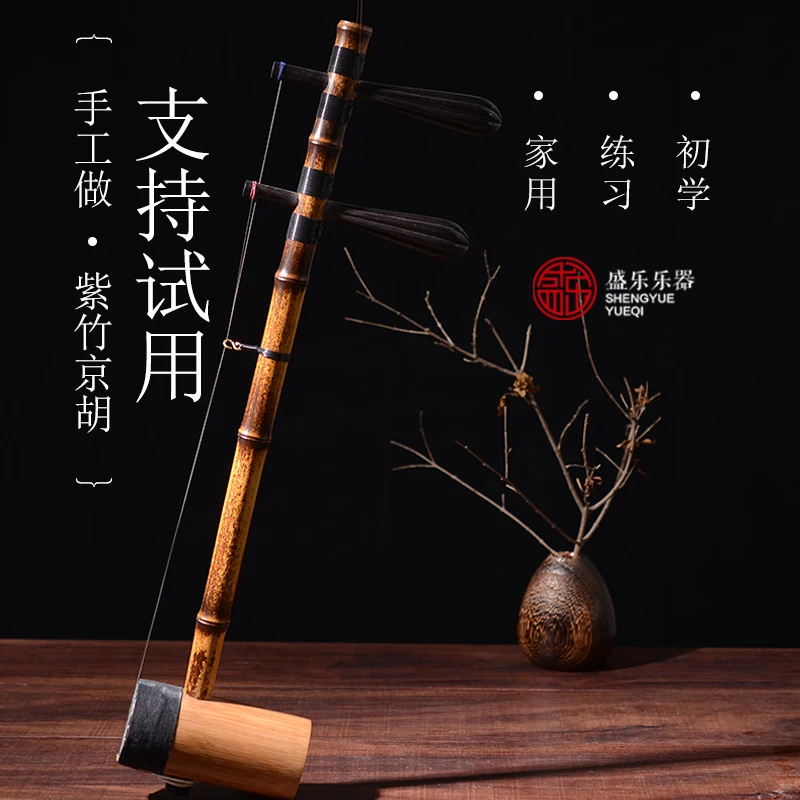 Jinghu Zizhu bamboo string instrument erhu for Beginners Practice Chinese National Musical Instruments