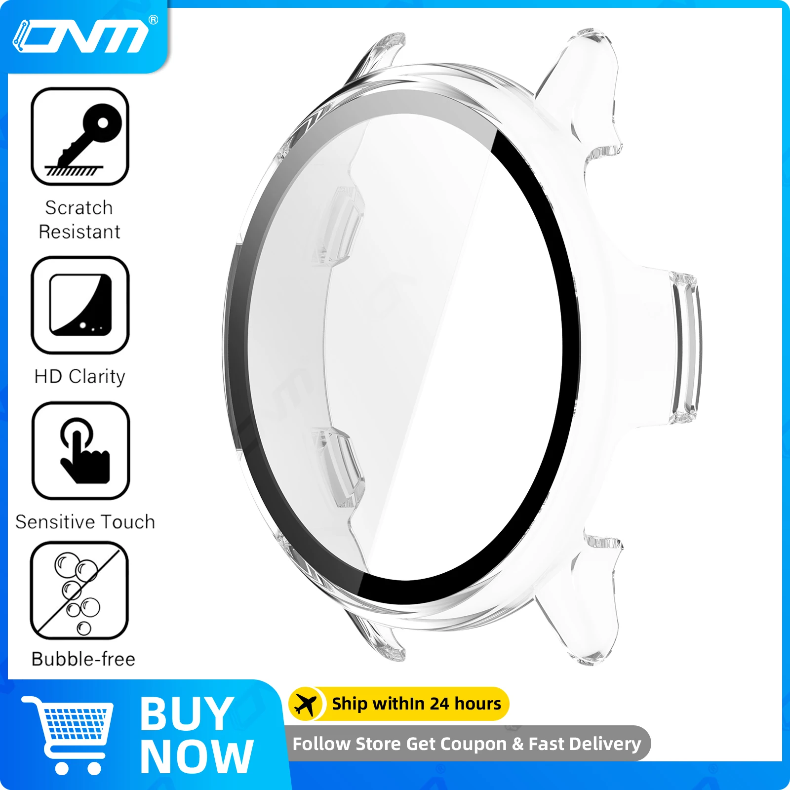 Premium Tempered Glass Screen Protector & Hard Protective Bumper