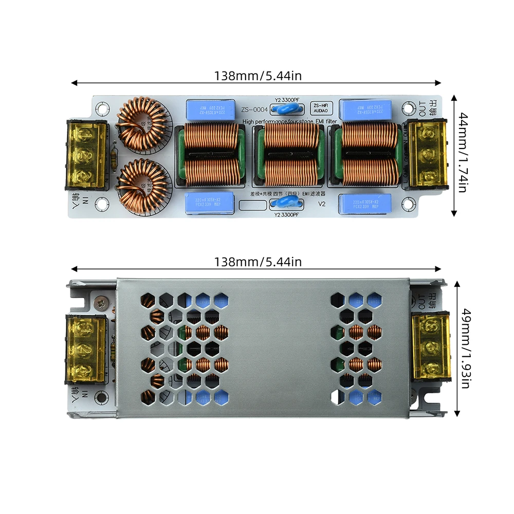 Filtro di Alimentazione per Interferenze Elettromagnetiche AC 110-250V - immagine 6