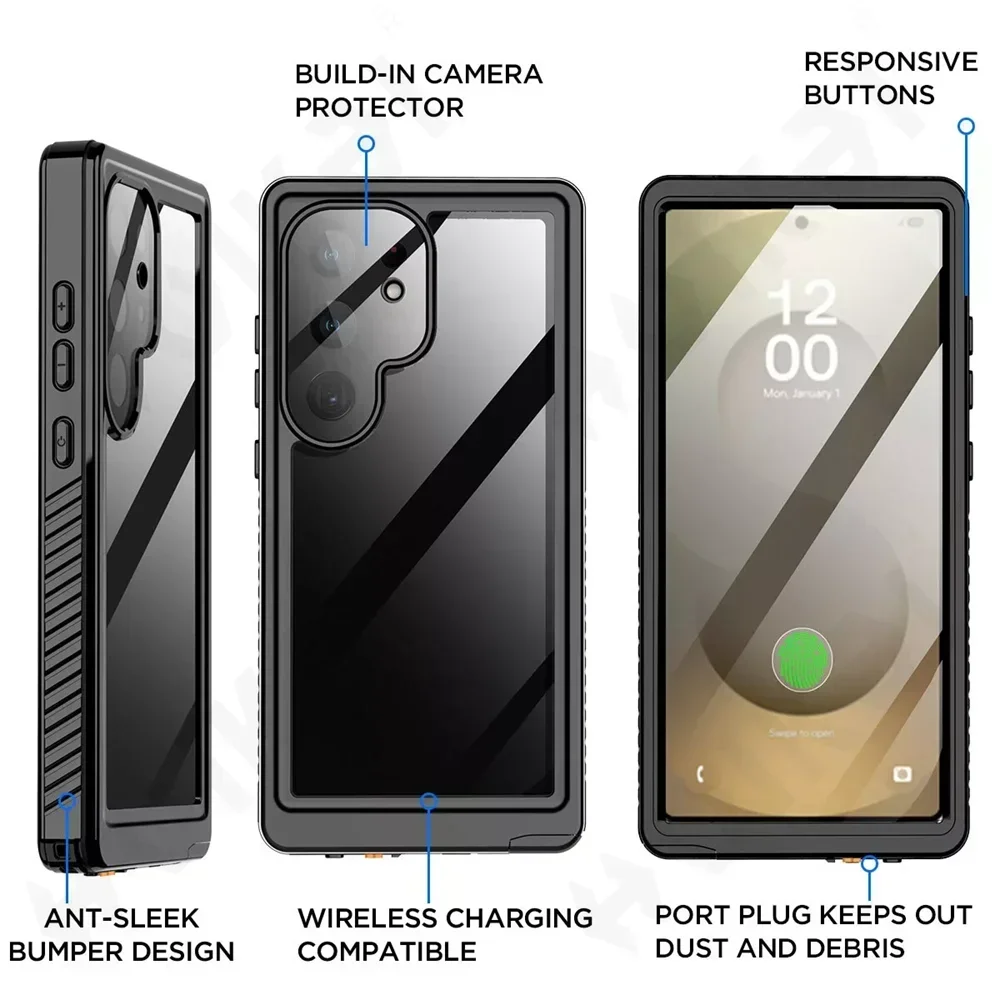 Ultimate IP68 Waterproof and Shockproof Phone Case - Durable Swim & Outdoor Protection Cover