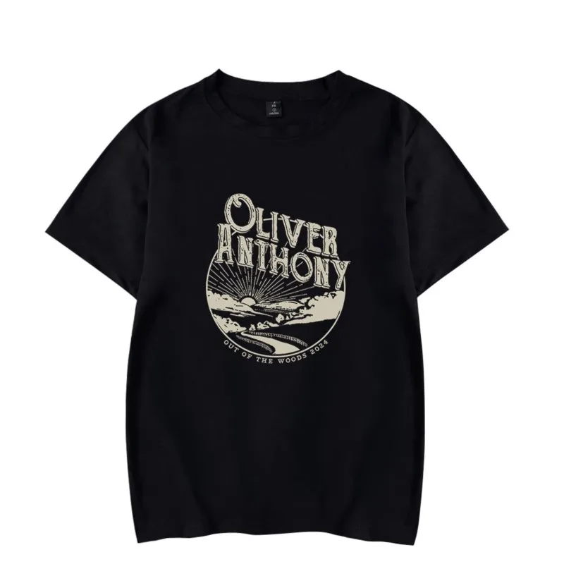 

Oliver Anthony Out Of The Woods 2024 Tour Merch T-Shirt For Women/Men Unisex Summer O-neck Short Sleeve Tshirt Streetwear