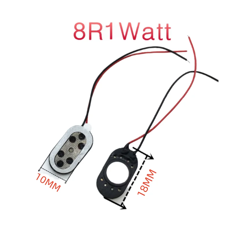 

5PCS/LOT NEW Loudspeaker 8 ohm 1Watt 10MM speaker with Connectors line 10*18 mm small speakers MP3/MP4/MP5 Connectors speaker