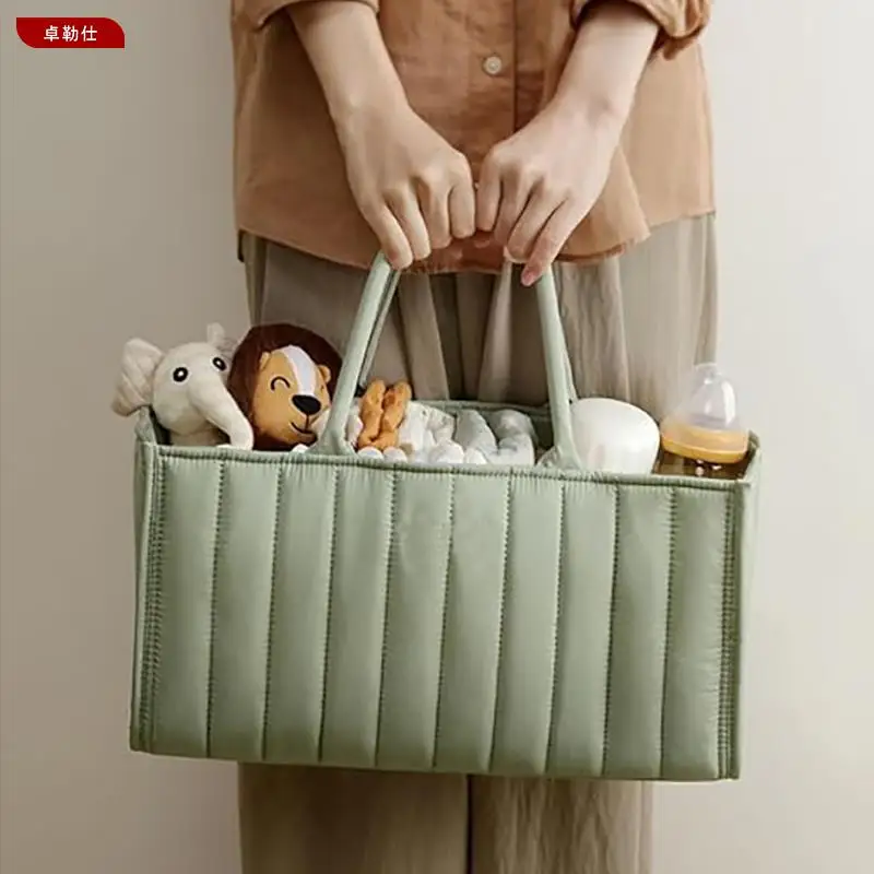 휴대용 대용량  기저귀 보관 가방 다기능 경량 엄마 가방 외출용 간편 휴대 가족 수납 도구