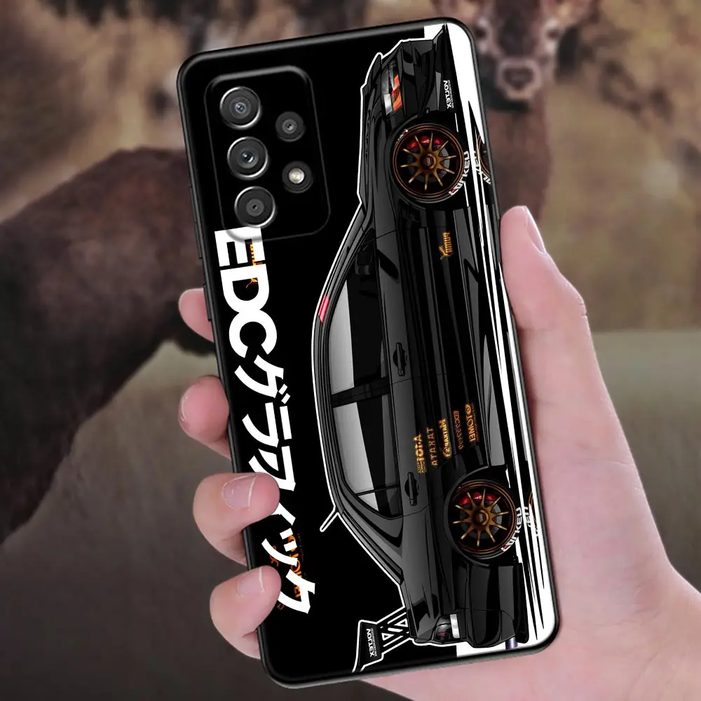 Tokyo JDM Drift Sports Car Soft Phone Case