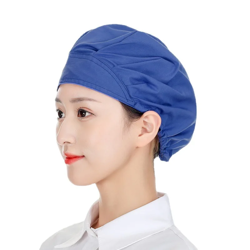 작업용 조절 가능한 탄성 백 부팡 모자, 간단한 단색 헤어 보호, 헤드 커버 터번 창고용, 신제품