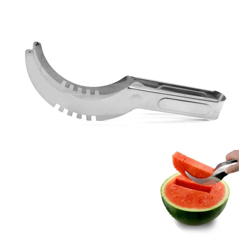 

Watermelon Cutter Knife Stainless Steel Watermelon Cutting Tool Divider Multi-functional Watermelon Meat Slicer kitchen Gadgets