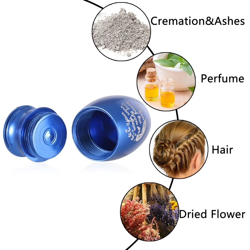 Cremation Urn Mini 2.4cm High Cremation Memorial Urn Stainless Steel Cremation Urn Pet Urns for Dogs Ashes