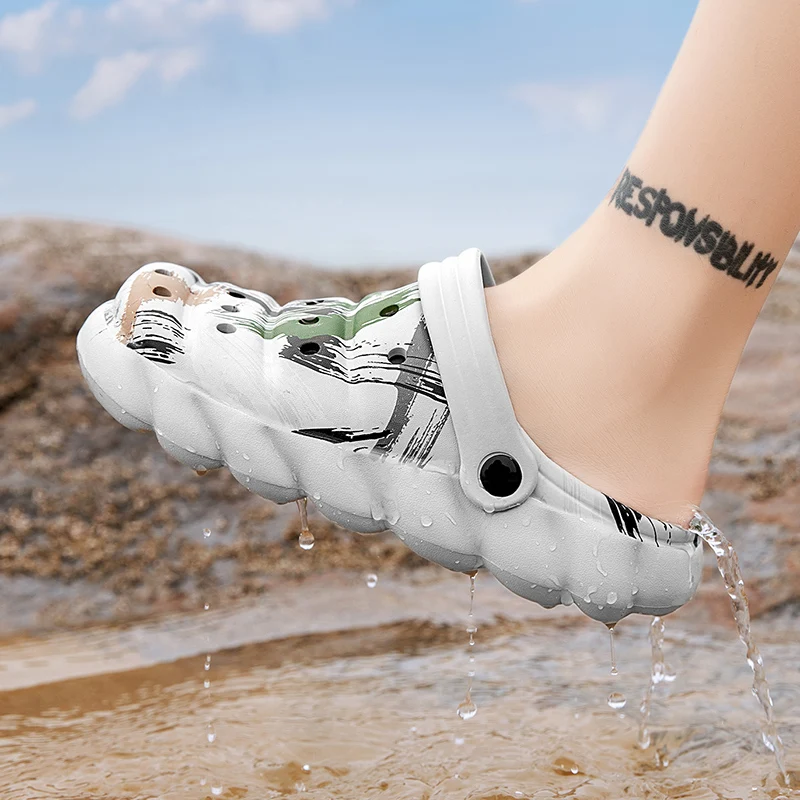 Mens Fishing Sandals Summer Garden Clogs Sandal Beach Sandals Outdoor Sports Slippers