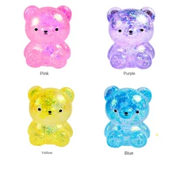 Adorable Squishy Bear Stress Relief Toy (Mixed color 4PCS)