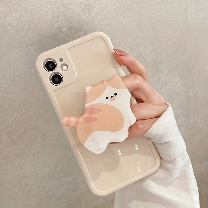 귀여운 3D 고양이 아크릴 전화 홀더 Griptok