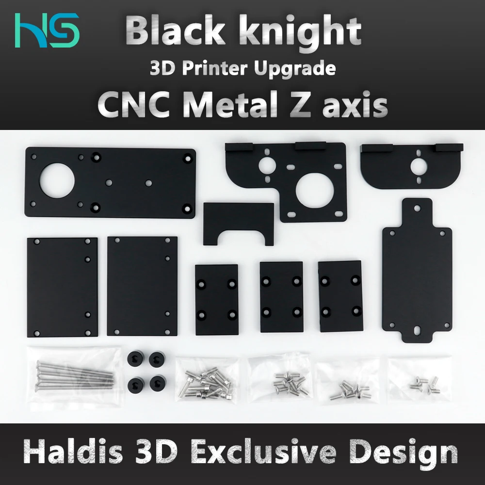 Impressora 3d Upgrade Peças Precisão Cnc Torno Usinagem Black Knight Kit Single Upgrade Duplo Eixo z