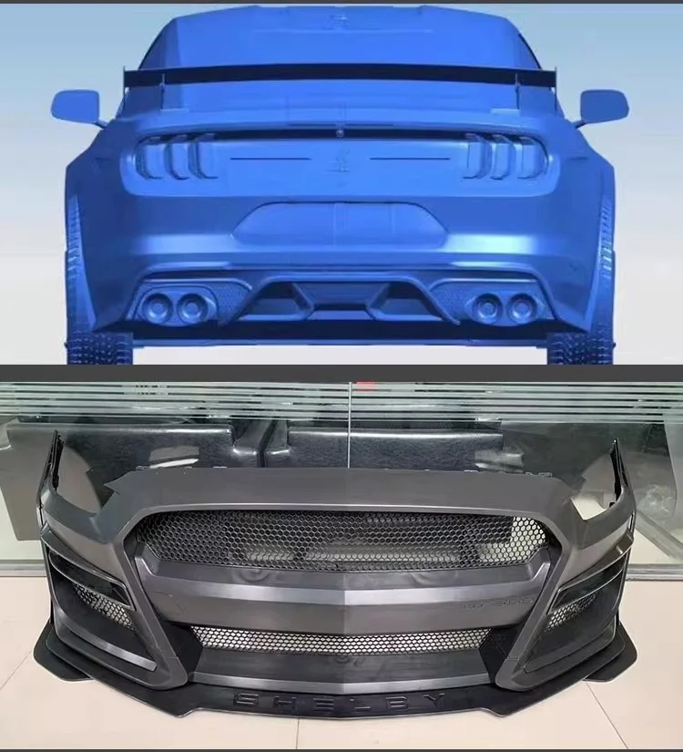 Body kit for Ford Mustang GT500 15-20 Modified Front bumper Side skirt Rear Bumper Car accessories Surround