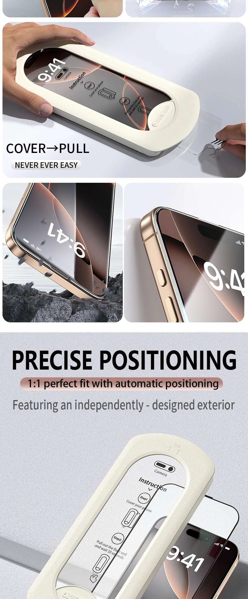 2Pcs For iphone16 Anti Spy Tempered Glass15 14 13 12 11Pro Max automatic Dust Free Screen Protector For iPhone XR X XS Max Glass