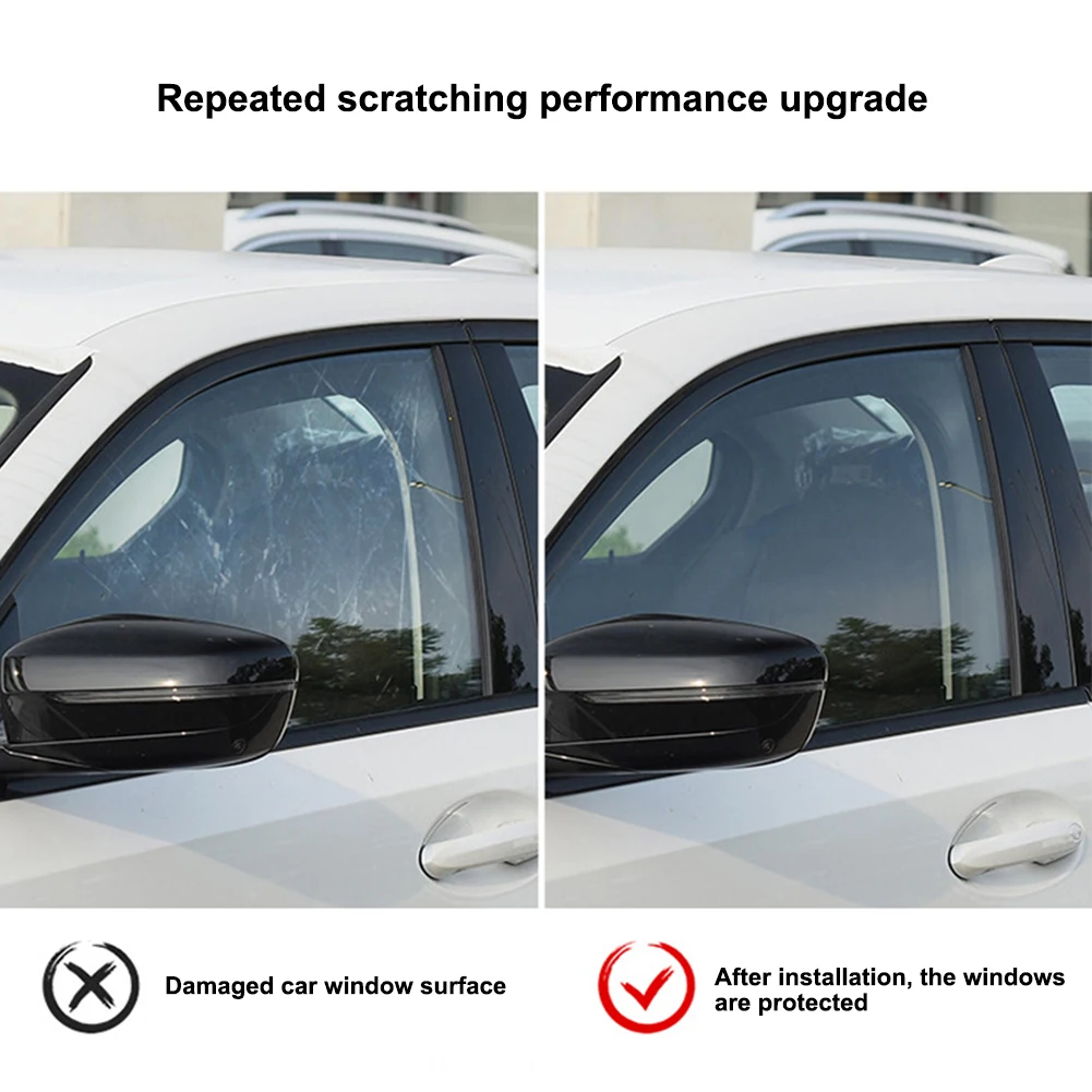 50*300cm Car Window Black Flim Static Cling Privacy Sun Blocking Anti UV Window Tint Opaque Film For Car Bedroom Restroom