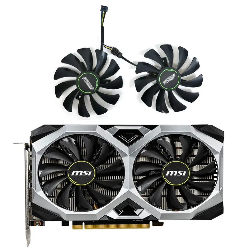 

Оригинальный вентилятор MSI для графической карты, 85 мм, Φ GTX 1660 VENTUS, подходит для видеокарт GeForce GTX 16601660TI, RTX 2060 VENTUS
