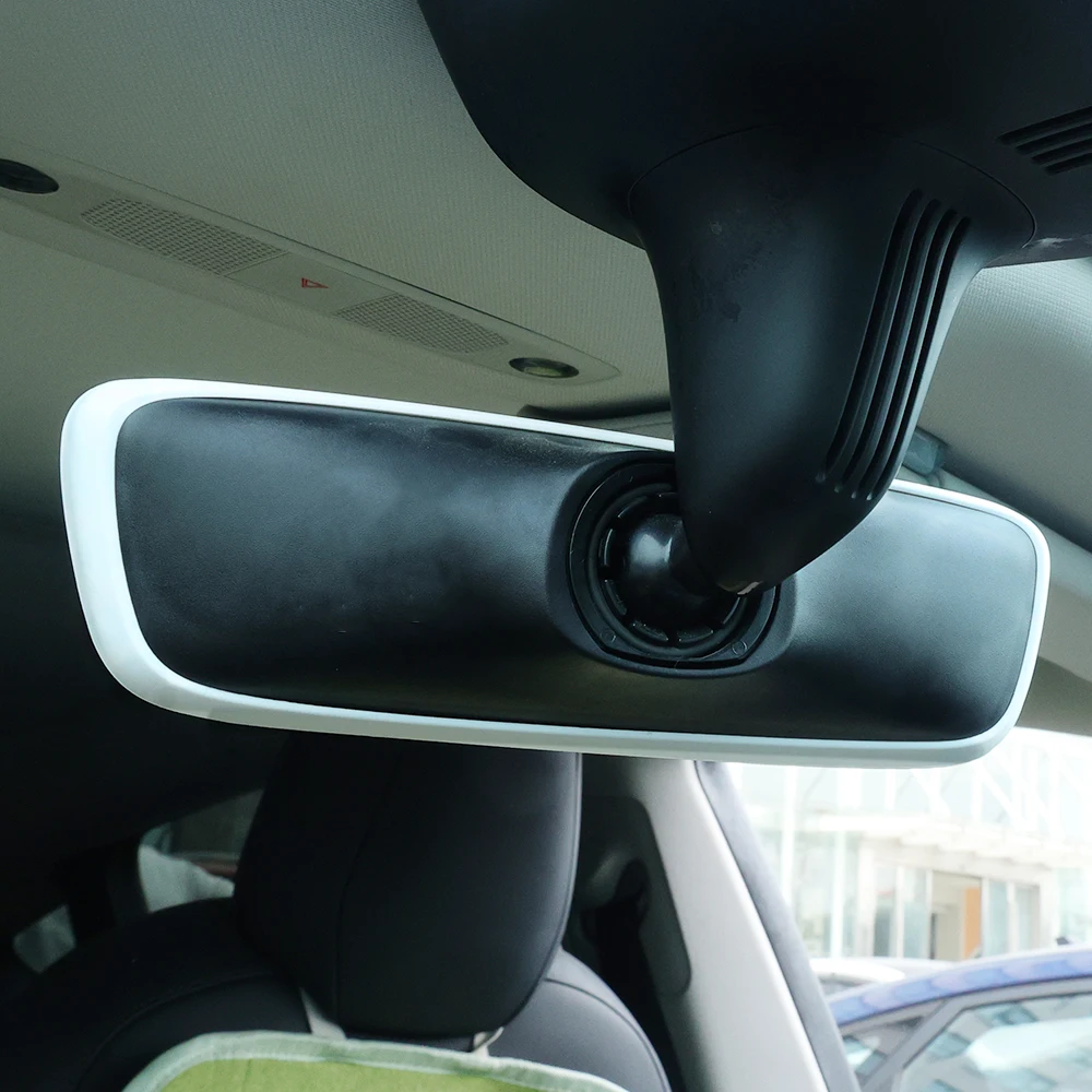 Car Interior Rearview Mirror Protective Cover Creative Decoration Eco-Friendly Silicone Material Universal Interior Accessories