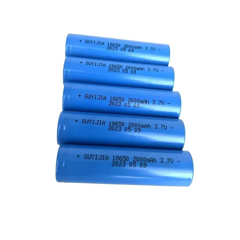 18650 2000mah Rechargeable Battery 3.7V Lithium-ion Battery Pointer Doorbell Flashlight Lithium Battery Battery Send Charger 5