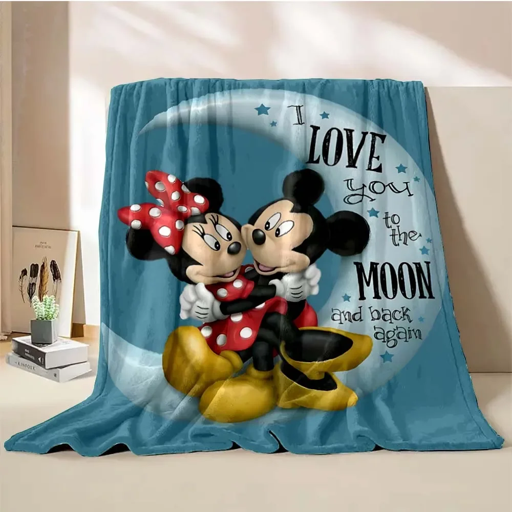 Disney Mickey Mouse Cartoon Blanket Warm Soft Fluffy King Size Throw Kid Adult Sofa Bed Break Blanket Cover Travel Throw Gift 3