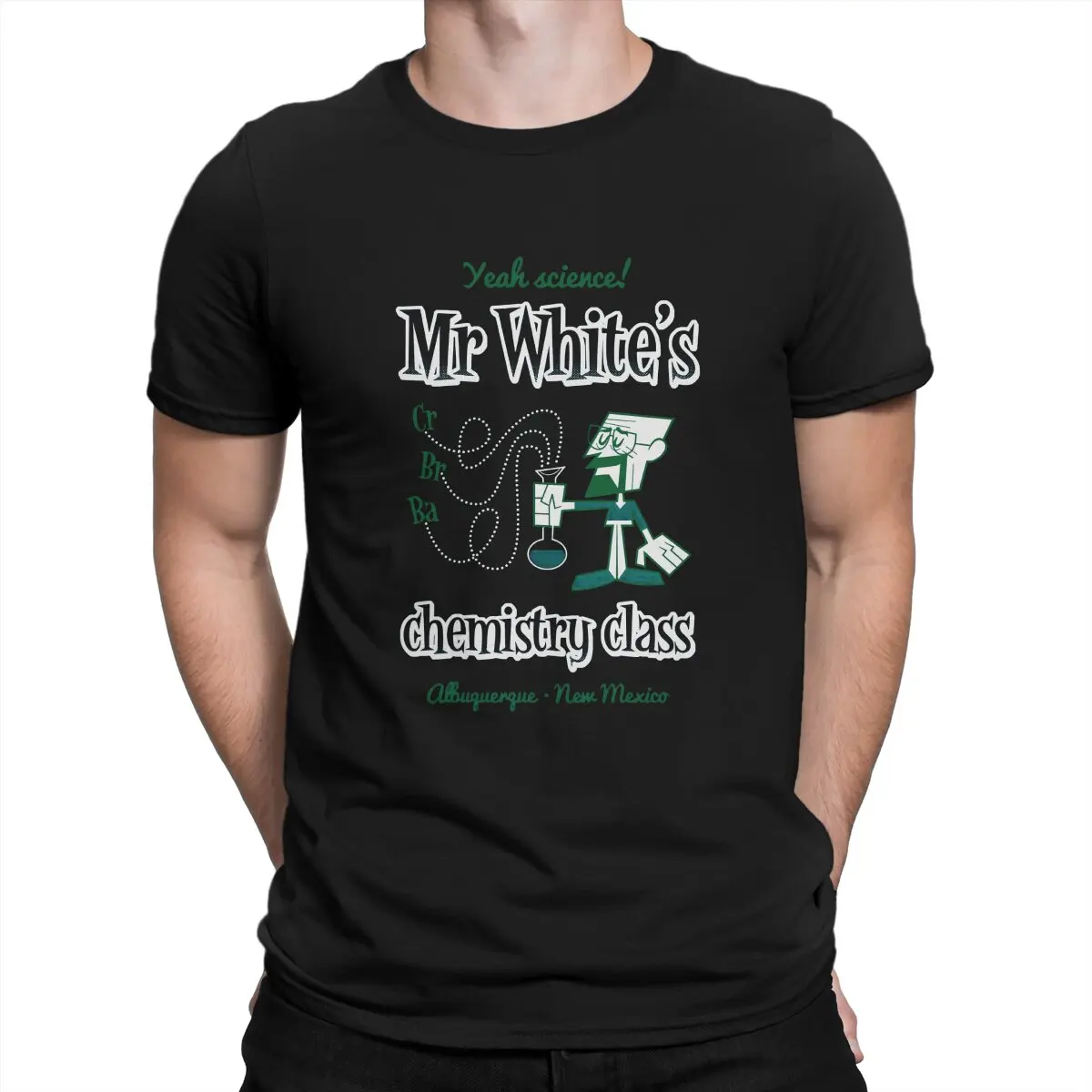 

Men's T-Shirt Mr White's Fun Pure Cotton Tee Shirt Short Sleeve Breaking Bad Walter White TV T Shirt Crew Neck Clothing Gift