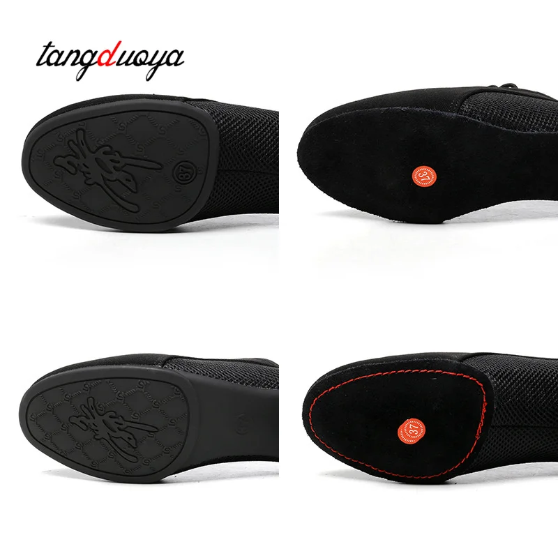 Latin Ballroom Dance Shoes for Women Lace-up Practice Closed Toe Modern Salsa Dance Teaching Performance Dancing Shoes Sneakers 4