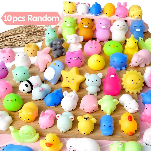10pcs/set Kawaii Mochi Squishy Toys Mini Animal Anti-stress Party Easter Gifts For Kids Stress Relief Toy Gift Spotify Premium 1