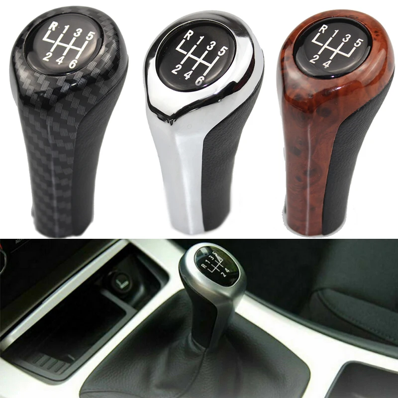 5-Speed Car Gear Shifter Knob Shift Lever Stick For BMW 3 5 6 Series E39/E46/E90