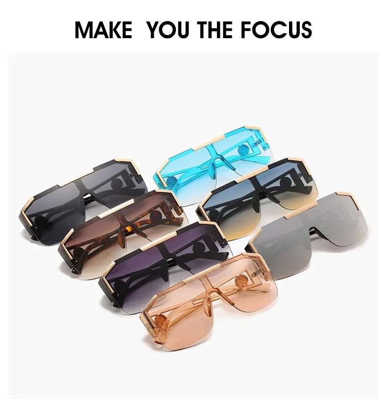 Мужские квадратные солнцезащитные очки | AliExpress
