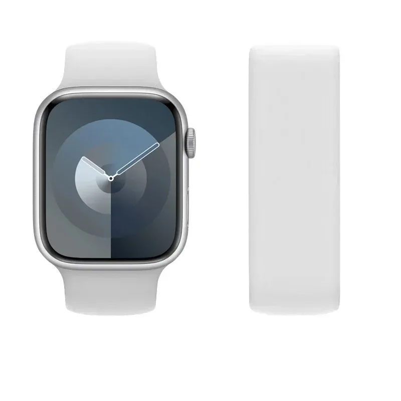 Silicone Solo Loop Watch Band - Vibrant and Comfortable Strap for All Apple Watch Sizes