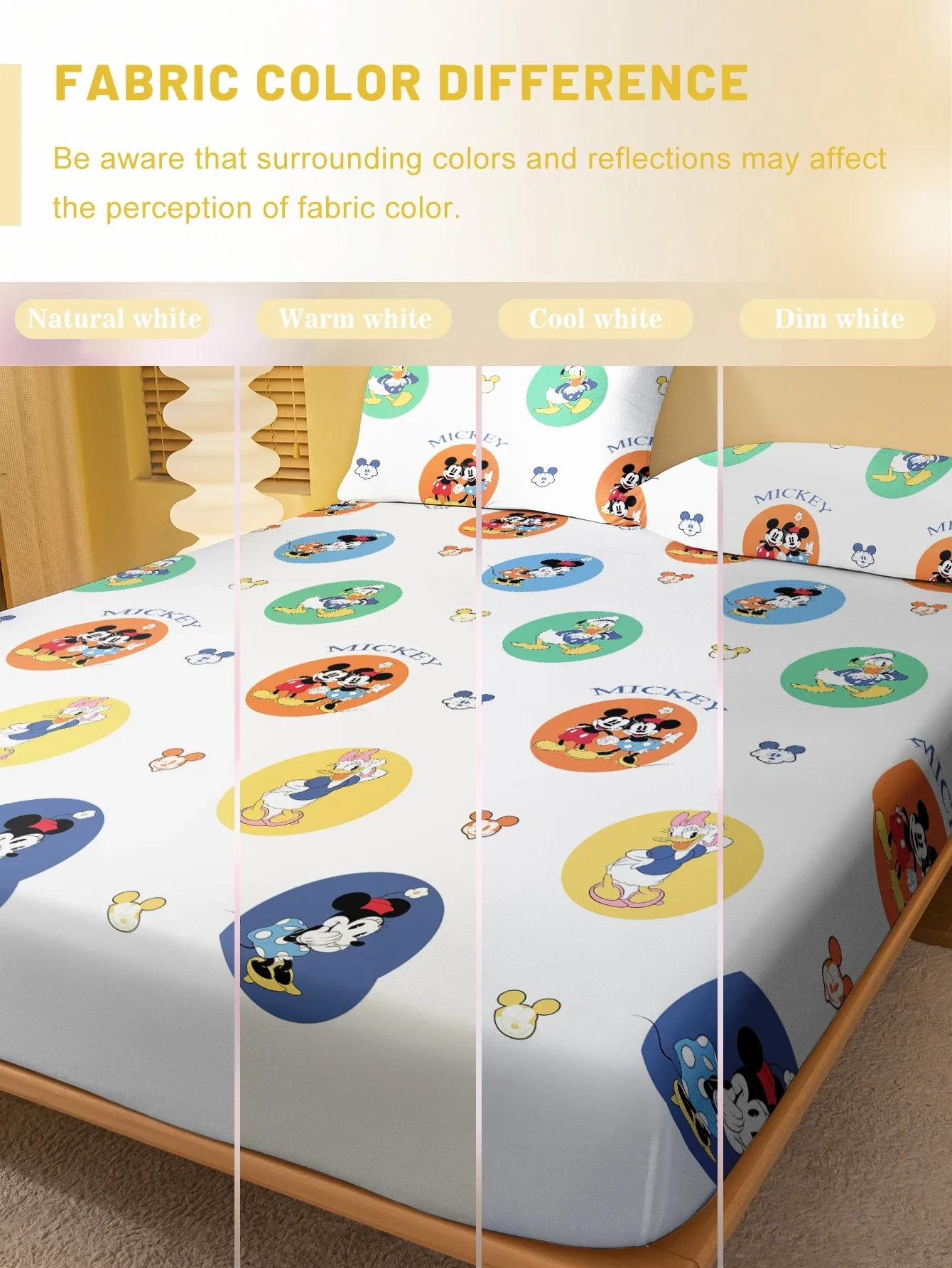 1 cartoon cute Mickey and Minnie digital printed frosted Fitted Sheet,bedroom printed bed cover,bedding(No pillowcase) 4