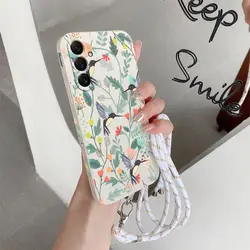 Radiant Branch Silicone Phone Case Cover - A70 (White)