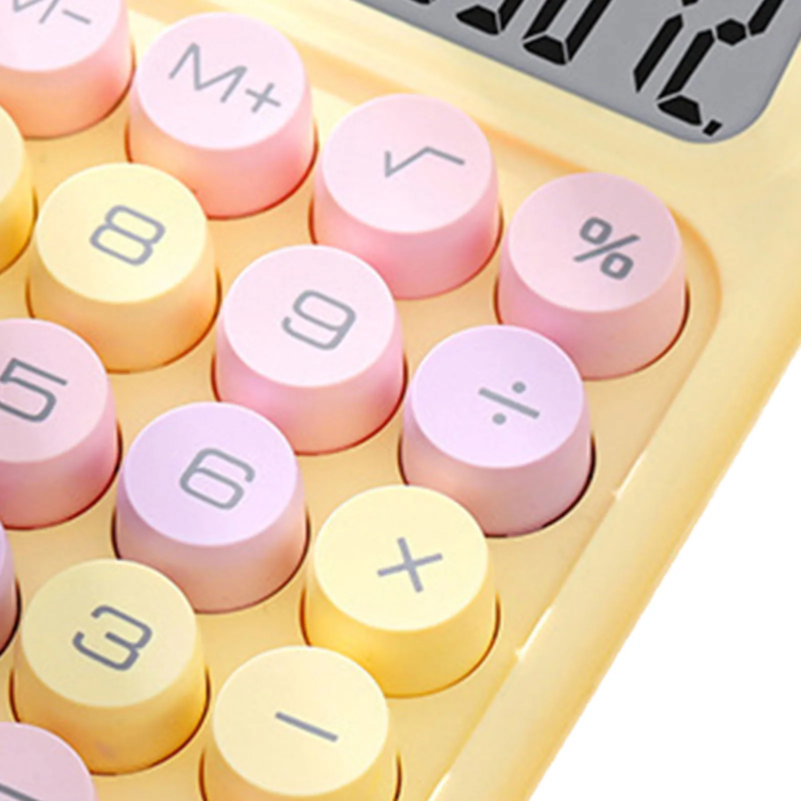 【신제품】다채로운 계산기 다채로운 계산기 기계식 키보드 계산기 가정 학교용 전자 데스크탑 계산기