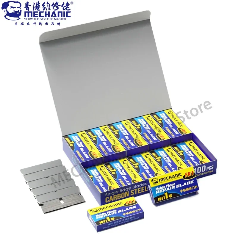 MECHANIC FR1 High Toughness Blades Mobile Phone Maintenance LCD Screen OCA Glue Cleaning Removal Scraper Hand Tools Kit