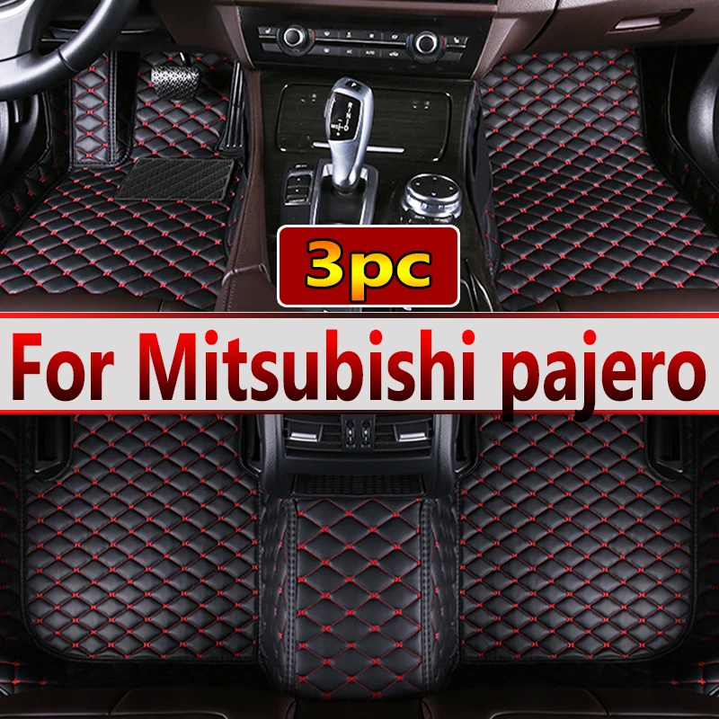 

Car floor mats for Mitsubishi pajero sport 2011 2012 2013 2014 2015 Custom auto foot Pads automobile carpet cover Interior