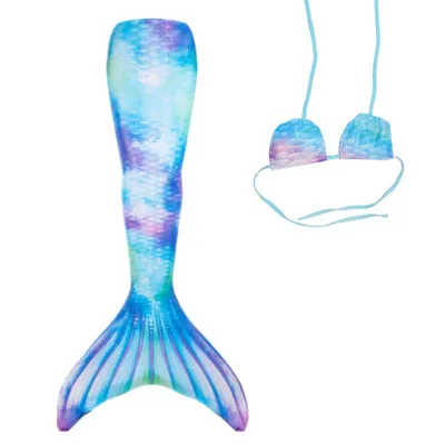 Girls Swimsuit Kids Adult Swimming Mermaid tail Girl Mom Cosplay Mermaid Costume Children Party Gift Fantasy Swimsuit With Monofin Fin