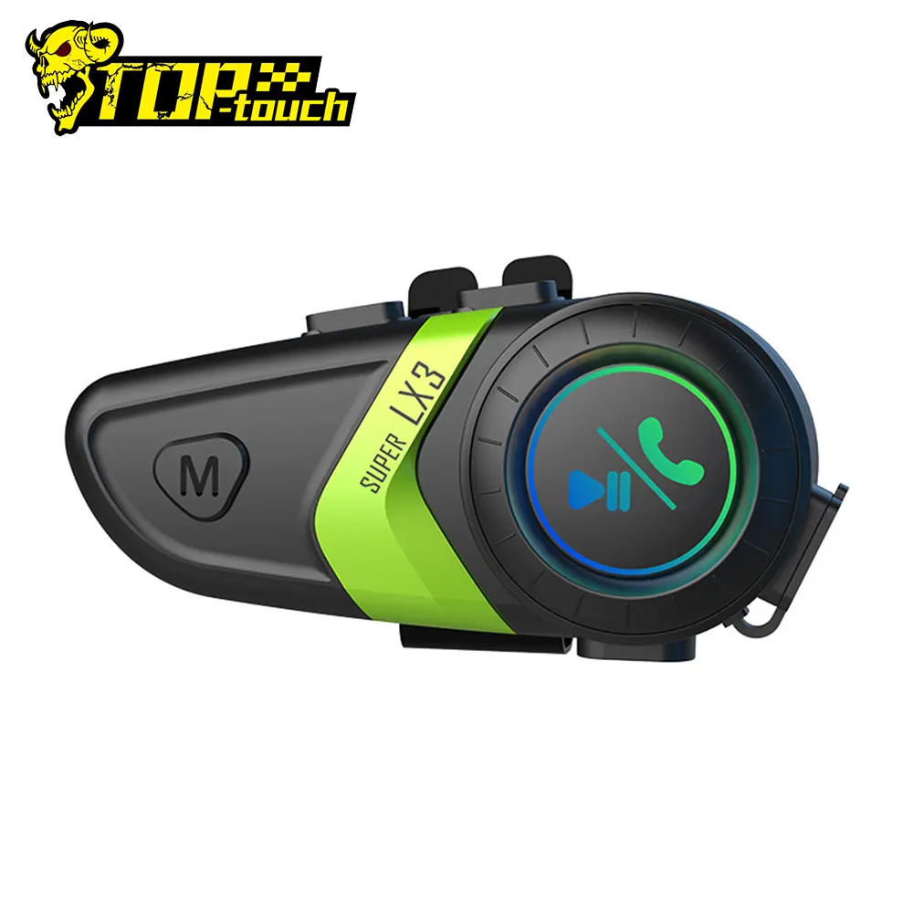 Водонепроницаемый мотоциклетный шлем Интерком беспроводная Bluetooth гарнитура