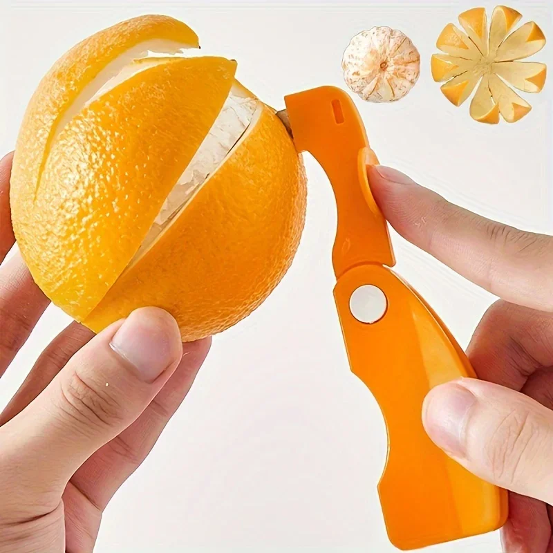 Orange Peeler Tools Lemon Device Peeling Knife Juice Helper Citrus Opener Fruit Vegetable Gadget Kitchen Accessories 12x3cm