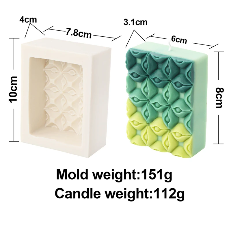 Stampo per candele a forma di palma per torte al cioccolato, sapone fatto a mano, gesso, resina, gesso, silicone, decorazione per matrimoni