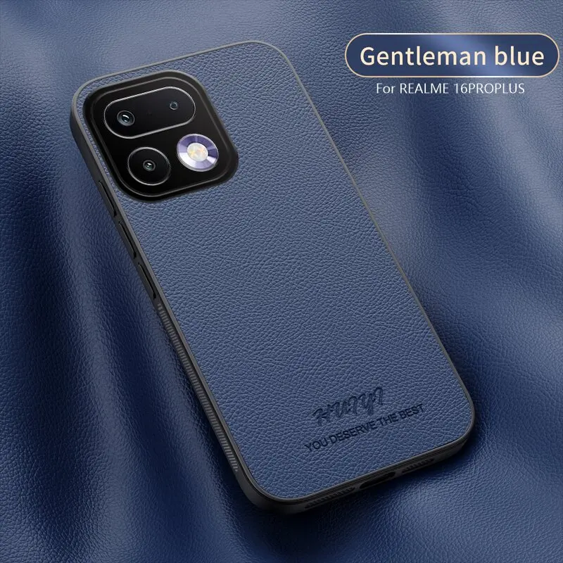 Luxury Leather Magnetic Cover for Realme 16 Pro+ – Business Matte Protective Case