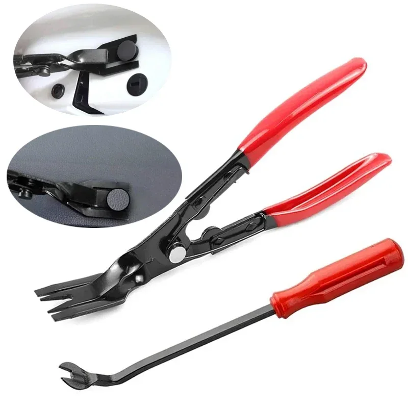 Auto Door Nail Puller Fastener Jaw Screwdriver Set Clip Pliers Dashboards Interior Removal Car Headlight Installation Tools
