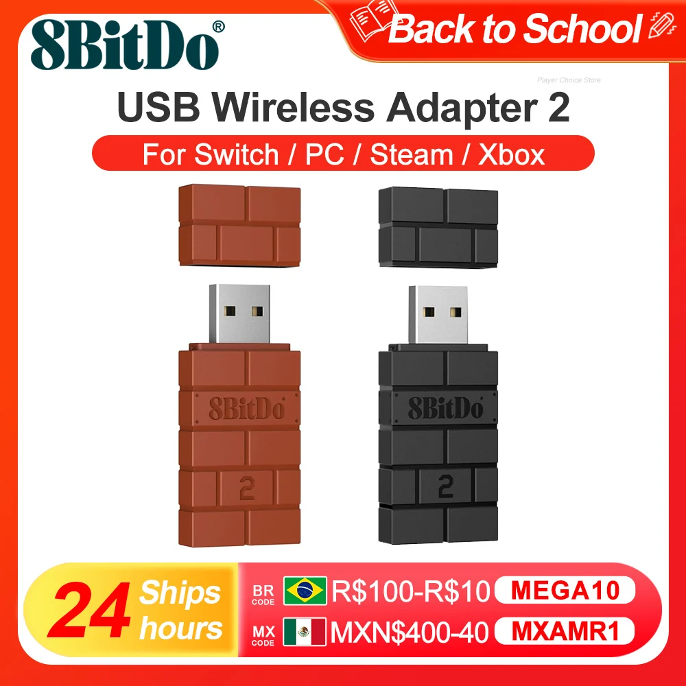 Bezprzewodowy adapter Bluetooth 8BitDo USB  za $13.51 / ~54zł