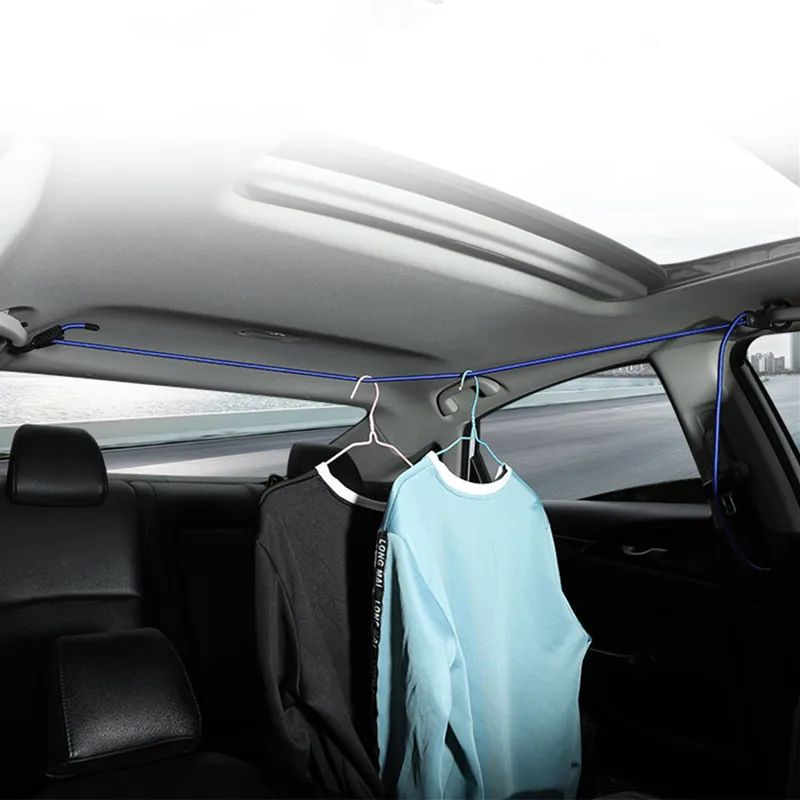1.5M Strong Elastic Strap Adjustable Tension Belt Car Clothesline Hook Cargo Luggage Lashing Buckle Rope for Motorcycle Travel