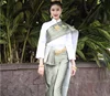 Thai Traditional Women's Clothing Asian Style Women's Cress Set Thai Welcome Clothing