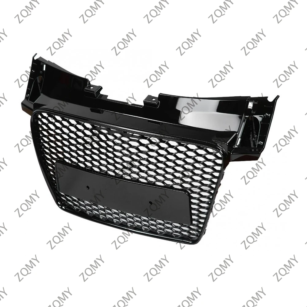 With/Logo For Audi TT/TTS 8J 2008-2012 2013 2014 Car Front Bumper Grille Centre Panel Styling Upper Grill (Modify TTRS style)