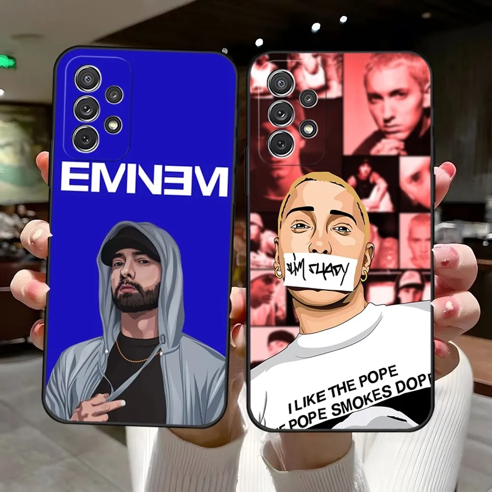 

Hot Rapper Eminem Phone Case for Samsung S23 Ultra S22 S20 Fe S21 Plus Galaxy A54 A34 A24 A53 M54 Note 20 Back Cover