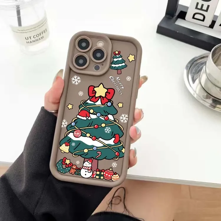 Festive Snowman & Santa Claus Silicone Phone Case - Christmas Edition