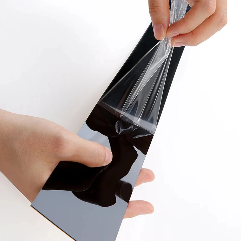 Glossy Black Car Window Door Pillar Trim Cover Stickers Accessories