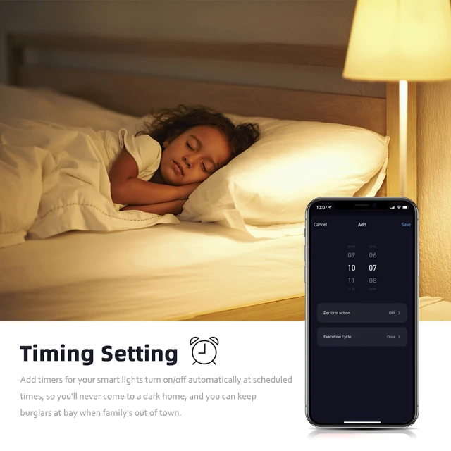 Bluetooth Remote Control LED Night Light Bulb E27 RGB 220V 15W Dimmable LED Lamp For Bedroom Decor Work With Tuya Smart Life APP 5
