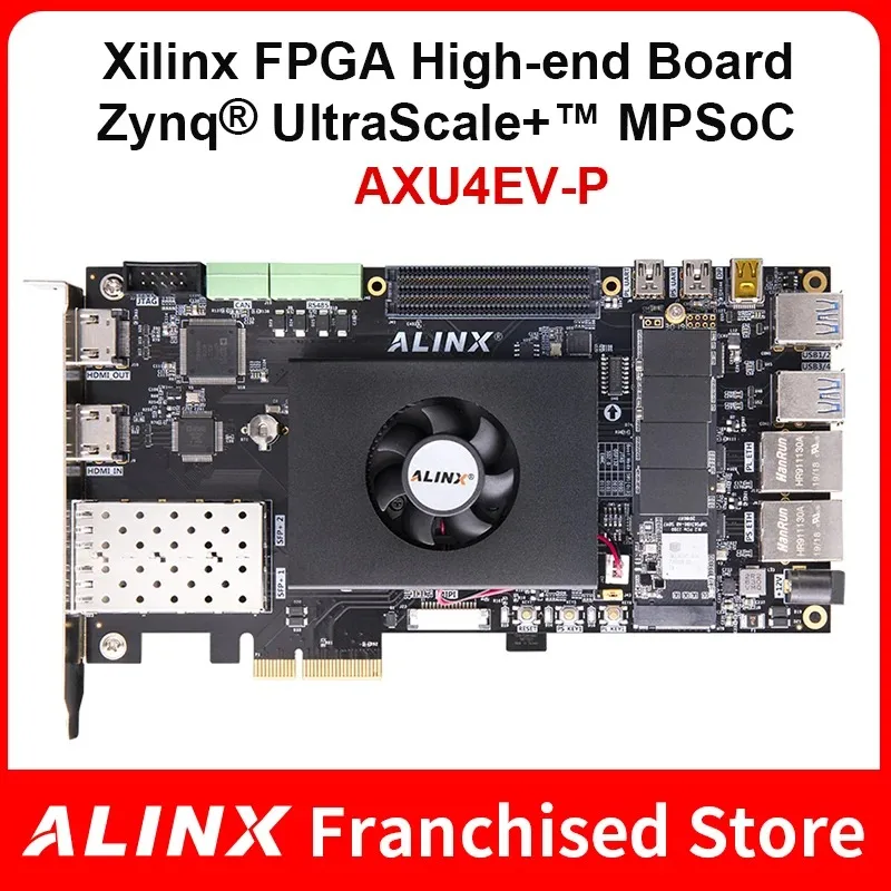 

ALINX AXU4EV-P: Xilinx Zynq UltraScale+ MPSoC ZU4EG FPGA Board PCIe3.0 H.265 Automotive ADAS Vitis-AI